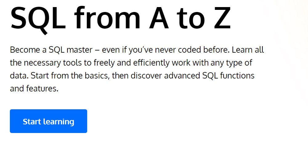 sql from a to z course